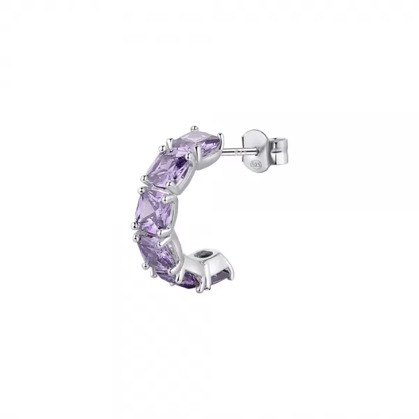 Single náušnice Brosway Fancy Magic Purple