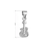 Stříbrný přívěsek kytara se zirkony 14036.1 crystal