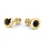 Dámské náušnice žluté zlato 585/1000 přírodní diamanty 0,50ct, G/SI 10976-ZL-Black