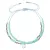 Textilní náramek tyrkysové korálky 13038.3 turquoise