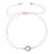 Textilní náramek růžový s krystalem 13041.3 pink