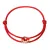 Kabbalah náramek s trojbarevnými kroužky 13092.3 red