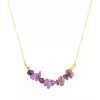 Náhrdelník s kamenem ametyst 42037.3 ocel