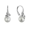 Stříbrné elegantní náušnice s shell perlou 11688.1