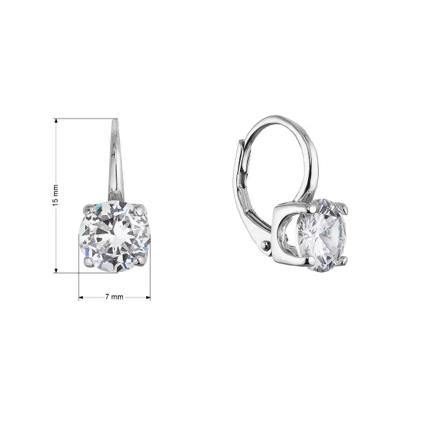 Stříbrné visací náušnice 11633.1