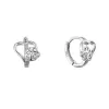 Stříbrné náušnice kruhy s tlapkami 11758.1