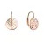 Pozlacené stříbrné náušnice strom života se zirkony 11712.1 rose gold