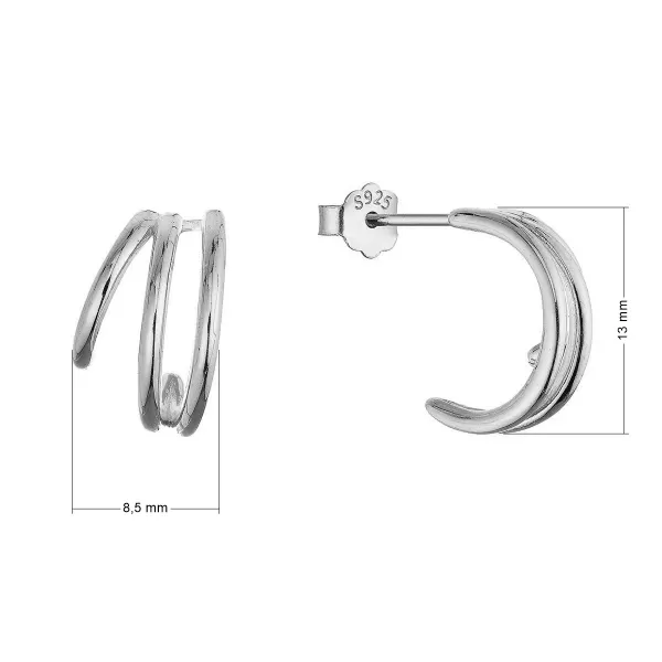 Stříbrné náušnice 61153