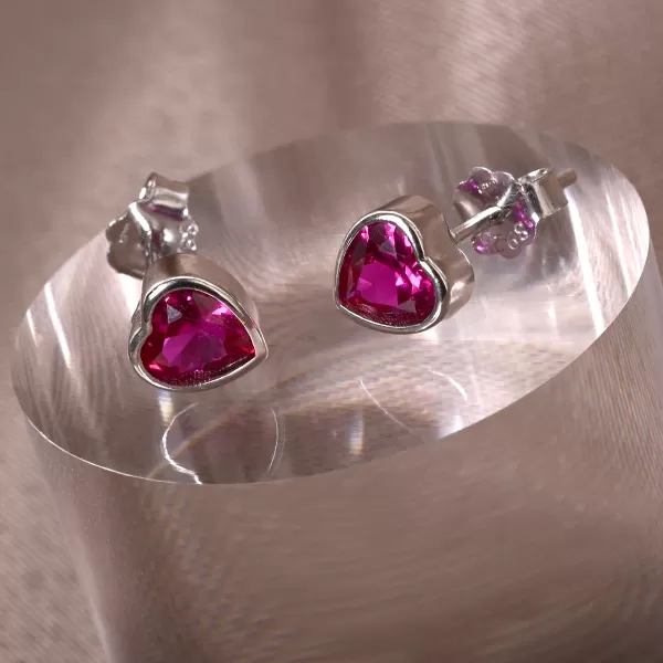 Sada šperků se zirkony růžová srdíčka 19036.3