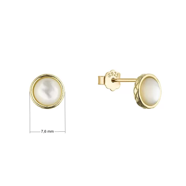 Pozlacené náušnice kolečka 11798.1