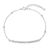 Stříbrný náramek se zirkony 13102.1