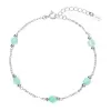 Stříbrný náramek s amazonity 13111.3