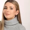 Stříbrné visací náušnice slzy 11697.1