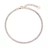 Jemný pozlacený tenisový náramek 13095.1 Rose Gold
