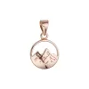 Pozlacený přívěsek hory 64086 rose gold