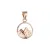 Pozlacený přívěsek hory 64086 rose gold