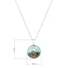 Náhrdelník hory s tyrkysem a malachitem 42040.3 ocel