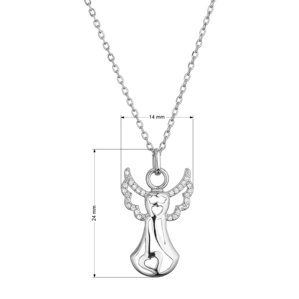Stříbrný náhrdelník anděl 12122.1