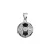 Stříbrný přívěsek fotbalový míč 14064.1 crystal