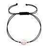 Kabbalah pozlacený rose gold náramek hory 13090.1 černý