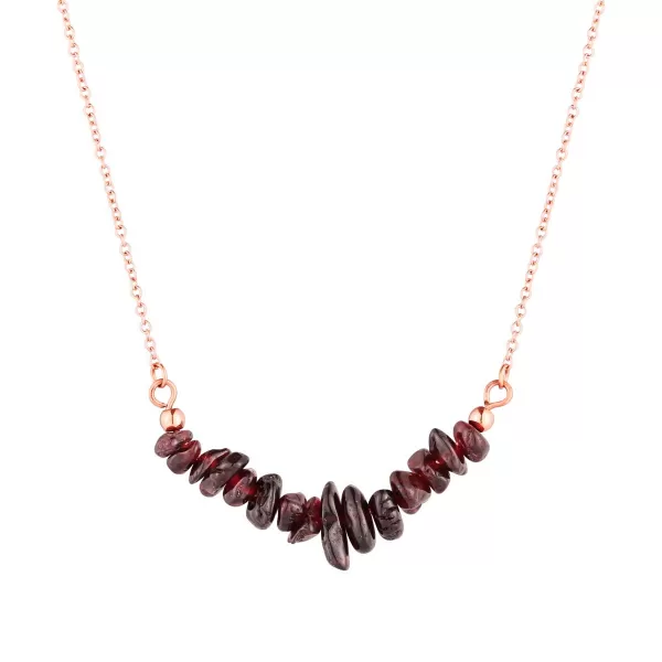 Náhrdelník s kamenem rudý avanturín 42037.3 ocel