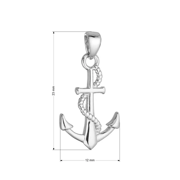 Stříbrný přívěsek kotva 64053