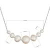 Stříbrný náhrdelník s říčními perlami 22063.1
