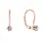 Pozlacené visací náušnice se Swarovski krystalem 31322.1 rose gold
