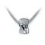 Dámský přívěsek bílé zlato 585/000 přírodní diamant 0.030 ct G/SI DF1751