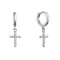 Stříbrné kroužky se zavěšeným křížkem 11778.1