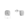 Stříbrné náušnice čtverečky 61147