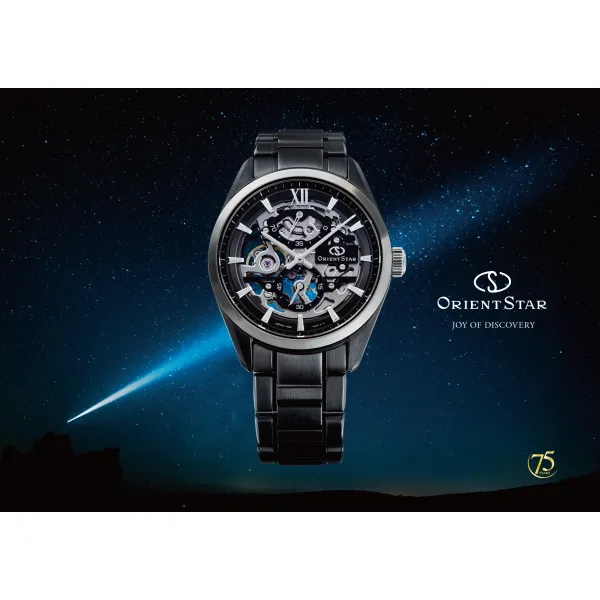 Orient Star Contemporary M34 F8 Full Skeleton Mechanical RE-AZ0105N00B 75th Anniversary Limited Edition 430pcs (+ náhradní řemínek)