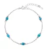 Stříbrný náramek s apatity 13111.3