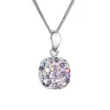 Stříbrný náhrdelník se Swarovski krystaly 32088.3 sviolet