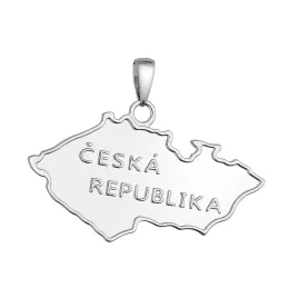 Stříbrný přívěsek Česká republika 64100