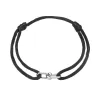 Kabbalah náramek se stříbrnou ozdobou 13094.3 black