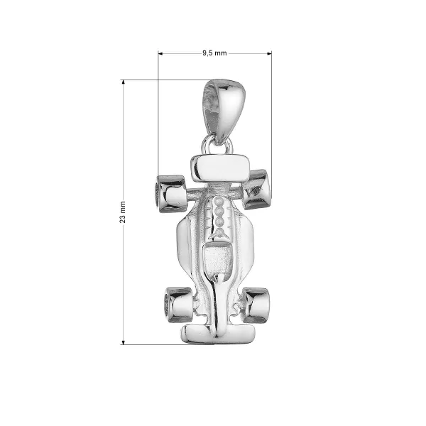 Stříbrný přívěsek formule 64046