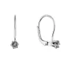 Stříbrné visací náušnice s Preciosa krystalem 31322.3 black diamond