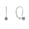 Stříbrné visací náušnice s Preciosa krystalem 31322.3 black diamond