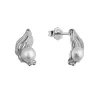 Stříbrné náušnice s říční perličkou 21121.1