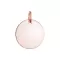 Pozlacený stříbrný přívěsek placička větší 64093 rose gold