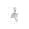 Stříbrný přívěsek hlava koně 64038
