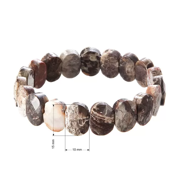 Náramek s minerálními kameny unakit 43057.3