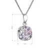 Stříbrný náhrdelník se Swarovski krystaly 32088.3 sviolet