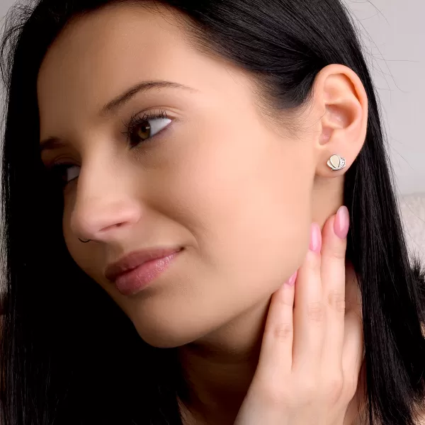 Stříbrné náušnice motýlci 11756.1