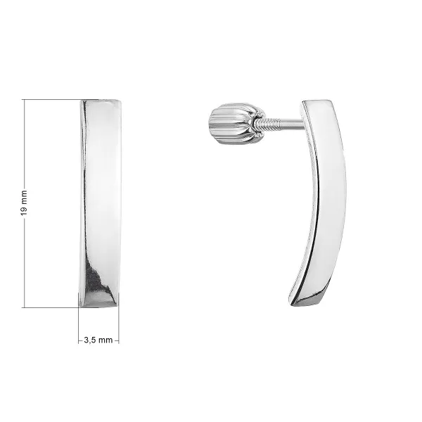 Stříbrné náušnice 61065