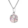 Stříbrný náhrdelník se Swarovski krystaly 32088.3 magic rose