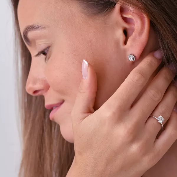 Kusová stříbrná náušnice AURORA 11XM00003