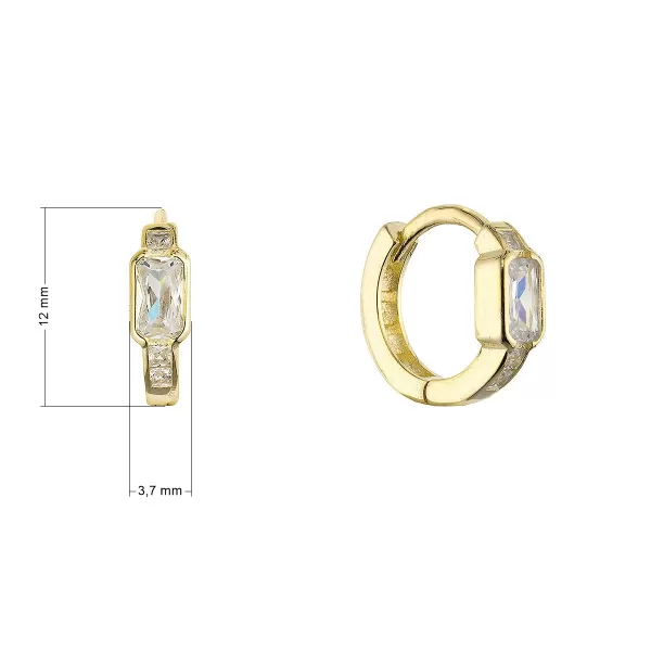 Pozlacené kroužky se zirkony 11766.1