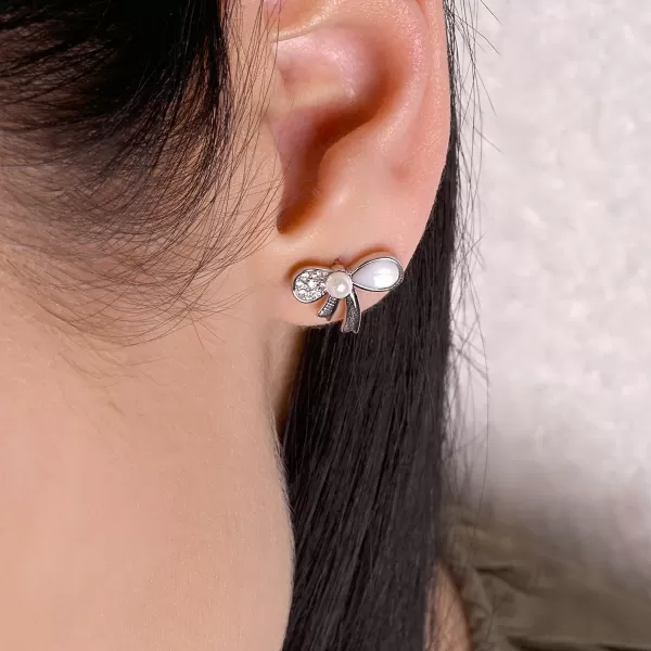 Stříbrné náušnice mašličky 11802.1